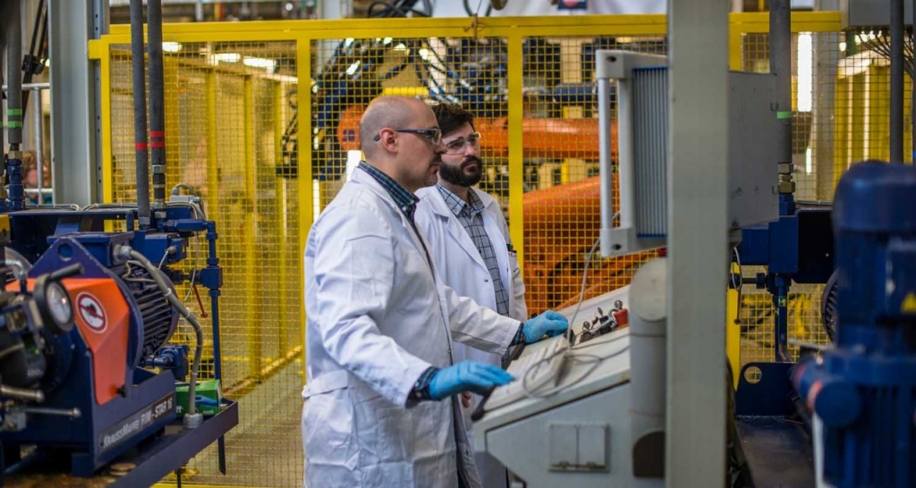 Operarios de laboratorio