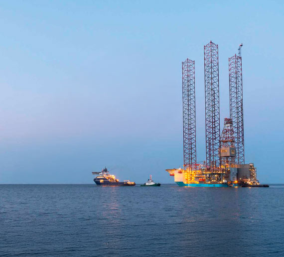 Plataforma en el mar
